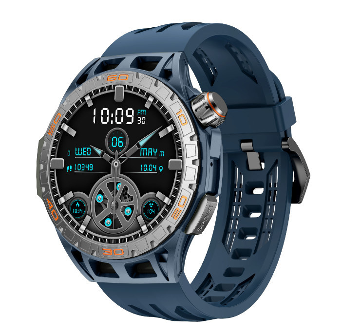 400mAh Battery Outdoor Sports Smart Watch With Rotating Knob BT Calls Function