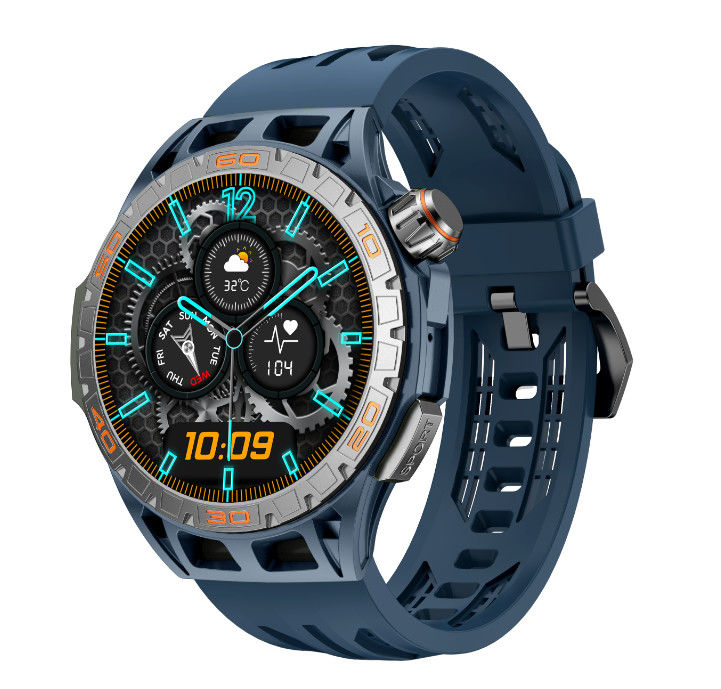 48.5 X 58.5mm Sports Bluetooth Smart Watch Stress Monitor With Contacts Calling Function