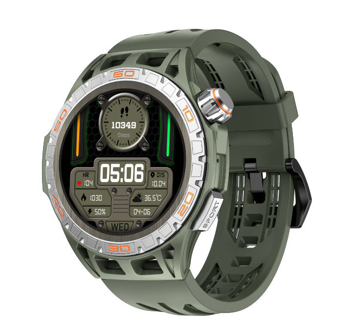 48.5 X 58.5mm Sports Bluetooth Smart Watch Stress Monitor With Contacts Calling Function