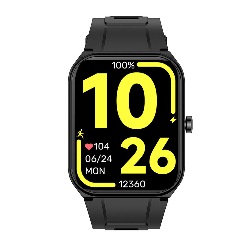 22cm Strap Square Shape Smart Watch With 240mAh Battery / Sleep Monitor / Quick Message