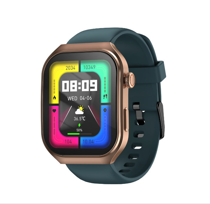 270mAh Round Shape Smart Watch With AMOLED Display Music Control Rotating Crown