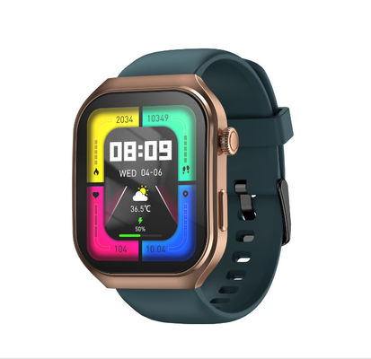 le Smart Watch de forme de rond 270mAh avec AMOLED montrent la couronne tournante de contrôle de musique